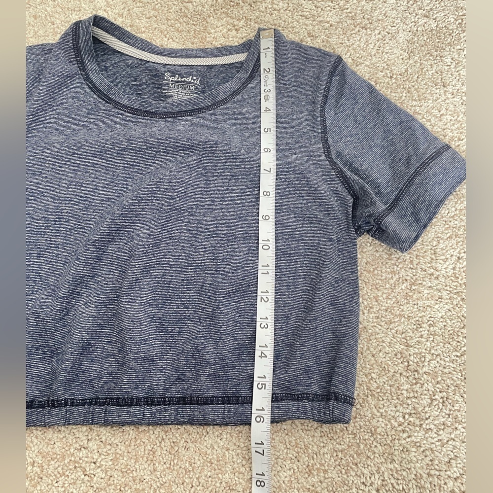 Splendid Studio Cropped Short Sleeve Top *NEW* workout fitness top - Picture 9 of 9